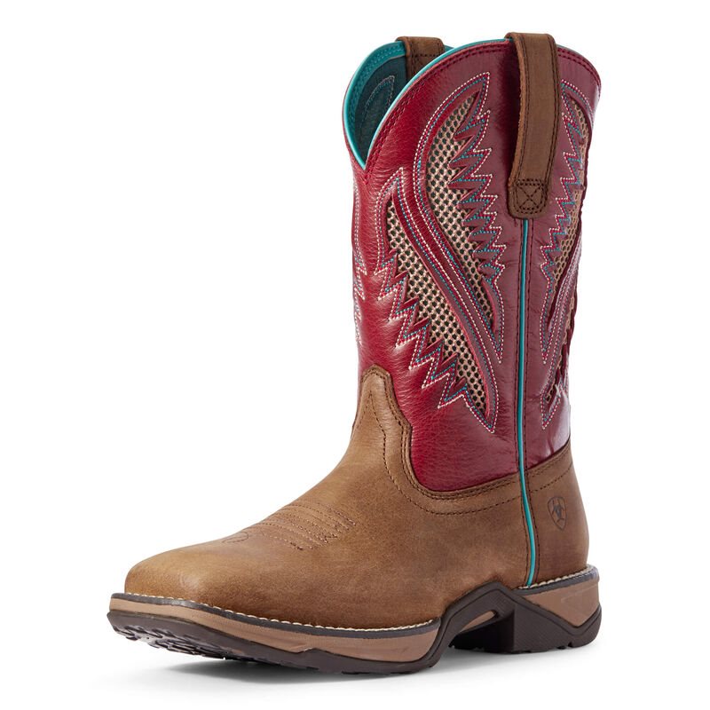 Ariat Anthem VentTEK - Western Laarzen Bruin / Rood Dames - 24966-560